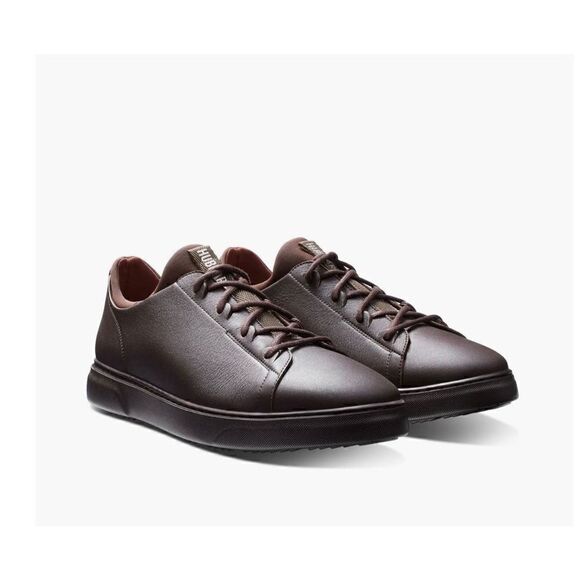 Samuel Hubbard Men’s Minimalist Flight Leather Sneaker Brown on Brown Lace-up - Picture 16 of 16